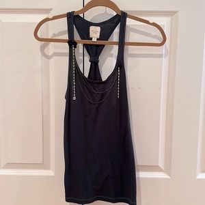 Vintage Abercrombie & Fitch Navy Jewelry Tank Top